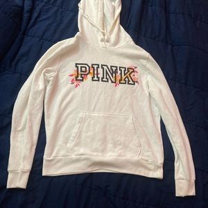 pink pullover hoodie